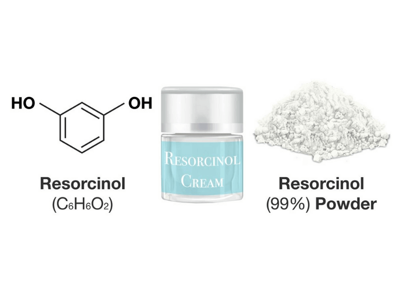Resorcinol là một thành phần trong mỹ phẩm trị mụn